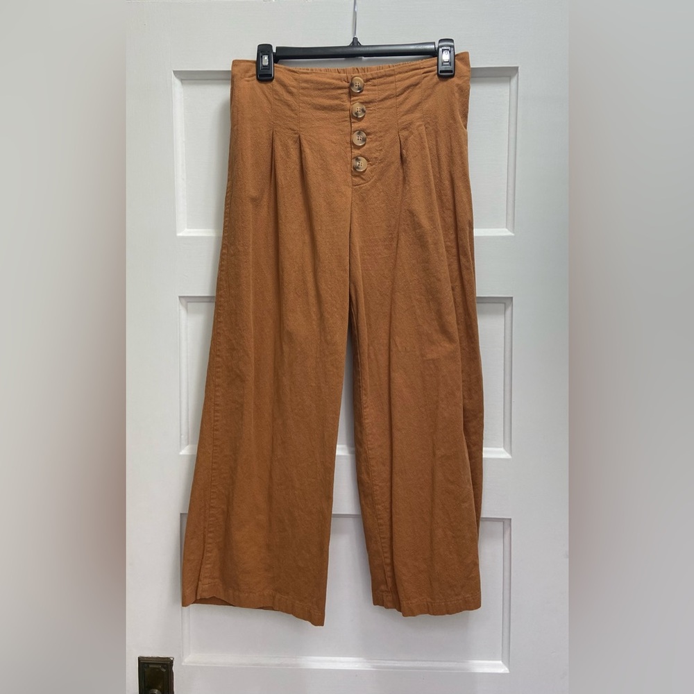 Brown Linen Pants